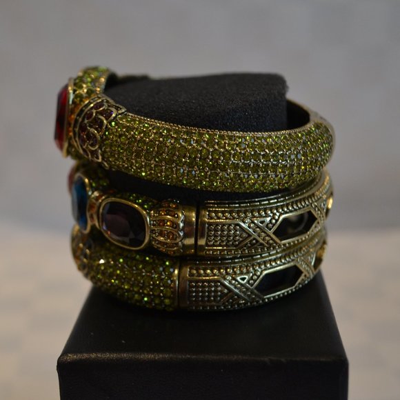 Heidi Daus Triple Play Set of Bracelets - Picture 10 of 12